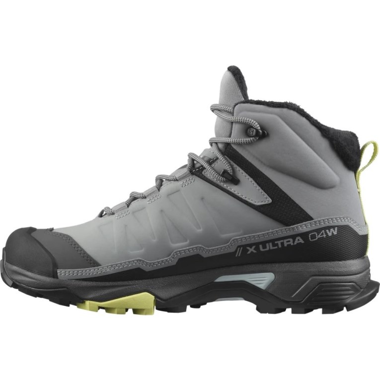 Grey Salomon X Ultra 4 Mid Winter Thinsulate Climasalomon Waterproof Women's Winter Boots | PH 80297S